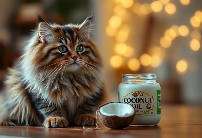 is coconut oil safe for my cat sqv