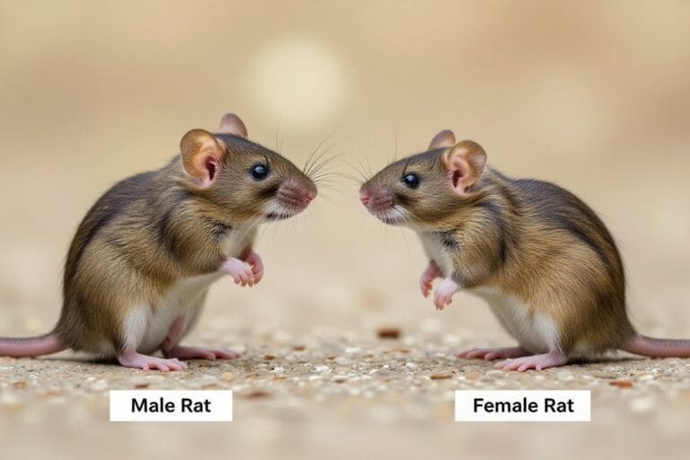 how to identify male vs female rats mzi